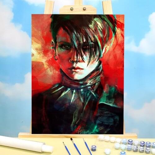 Doodles DIY Painting By Numbers Complete Kit Acrylic Paints 40*50 Painting On Canvas Home Decoration For Children Handiwork