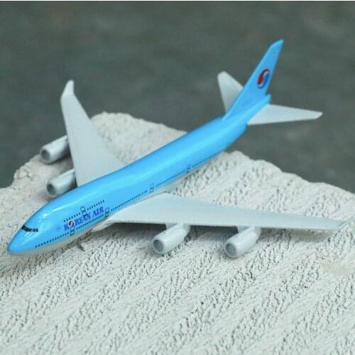 Korean Airlines Airbus A380 Airplane Diecast Aircraft Model 6" Metal Aeroplane Home Office Decor Mini Moto Toys for Children