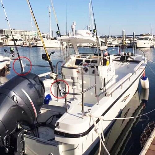 Yacht Fishing Bracket Stainless Steel Bracket Fishing Tackle Tool Adjustable Direction Rod Holder For Boat Canoe Practical Tools