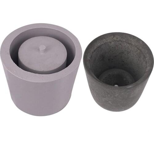 Round Cement Flower Pot Silicone Mold DIY Home Decoration Clay Crafts Succulent Plants 3D Handicraft Concrete Planter Vase Mould