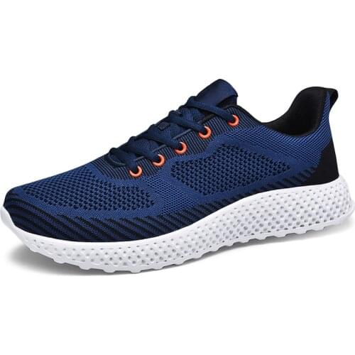 2019 New Shoes Men Lightweight Breathable Men Running Shoes Sneakers Comfortable Outdoors Fashion Walking Shoes Male Big Size 46