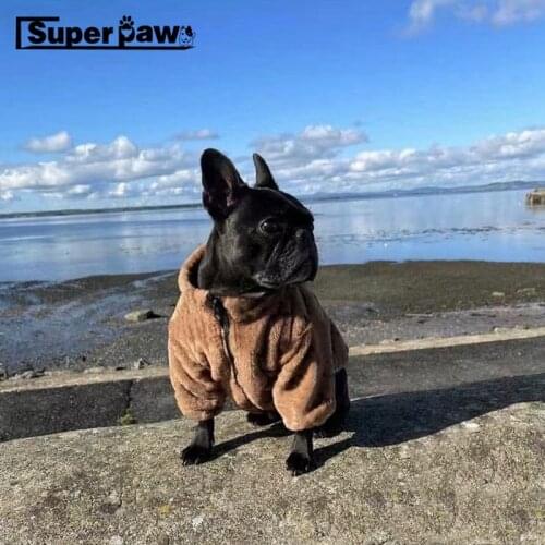 New Style Pet Dog Fur Coat Winter Warm Jacket Clothes For Small Medium Dogs Schnauzer French Bulldog Pomeranian Pug ZLC22