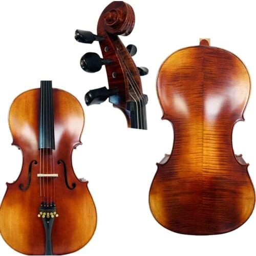 Strad style Solid wood SONG 5 strings 4/4 cello,big,deep rick sound #13143