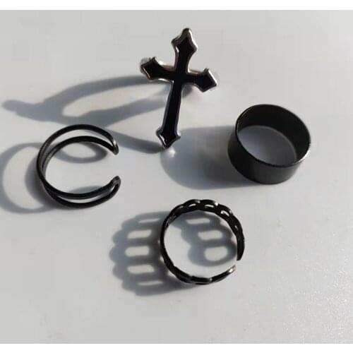 Luxury Zircon Gold Double Student Opening Rings for Woman 2021 New Fashion Gothic Finger Jewelry Wedding Party Girls Sexy Ring