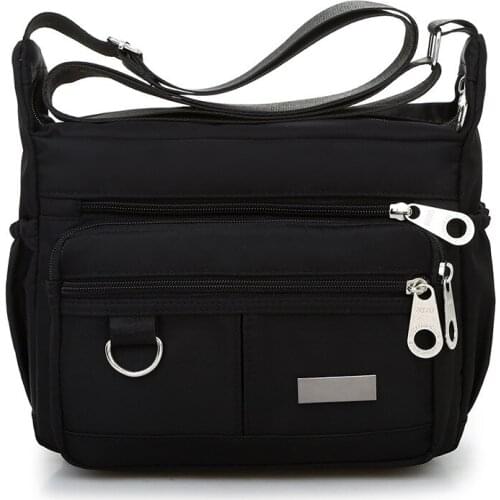 Fashion Oxford Shoulder Bag Female Large Capacity Crossbody Bag Multiple Messenger Handbag Waterproof Travel Shoulder Strap Pack
