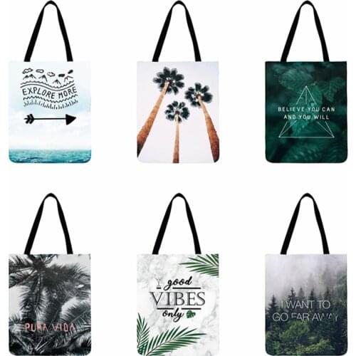 Stay Fresh Art Digital Printing Tote Bag For Women Casual Tote Ladies Bag Shoulder Bag Foldable Shopping Bag Outdoor Beach Bags