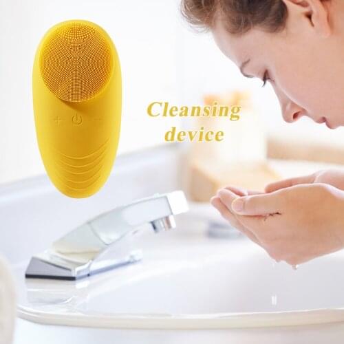 Ultrasonic Facial Skin Scrubber Rejuvenation Instrument Skin Deep Face Cleaner Face Scrub Washing Brush Makeup Tool
