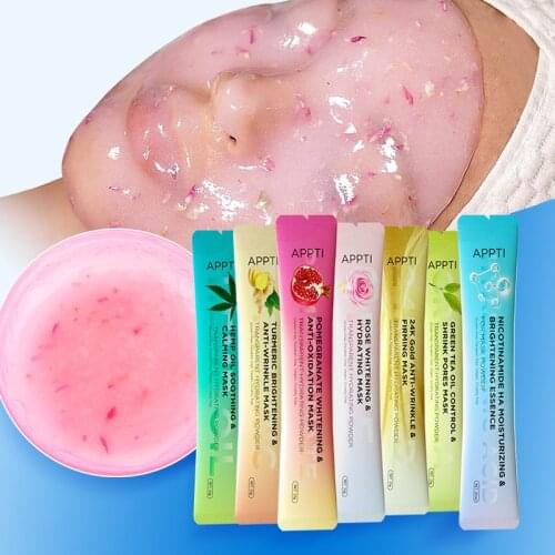 7 kinds of moisturizing facial mask powder skin lock water and oil control acne jelly mask 1 pack Facial mask
