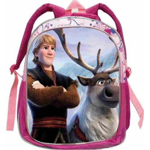 Disney 11-16 Inch Large Capacity Frozen Kids backpack Childrens school Bagpack Elsa Anna Princess Schoolbag For Girls