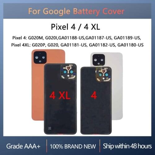 Back Battery Cover Door 5.7 For Google Pixel 4 With repair parts,6.3 For Google Pixel 4 XL Housing Rear Replacement