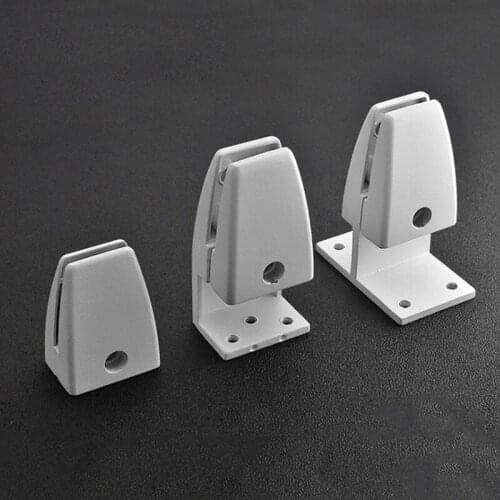 1pcs High Quality Silver Aluminum alloy Glass Clips Adjustable Office Screen Clip Clapboard Shelf Clamp Bracket Glass Holder