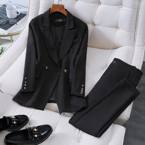 Suit suit female large size 5XL spring and autumn new was thin temperament professional l fashion suit plus size pants