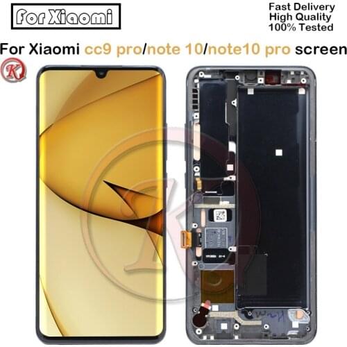 6.47''For Xiaomi Mi Note 10 Mi note 10 pro Mi cc9 pro LCD Display Touch Screen Digitizer Assembly LCD