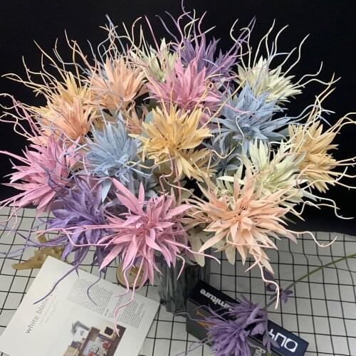1Pc 2-head Epiphany Artificial Flower Epiphyllum Oxypetal Banquet Wedding Decor
