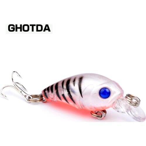 1pcs 3D eye mini popper crank fishing lure crank bait propeller sharp hook tackle top water bait deep drop fishing wobblers