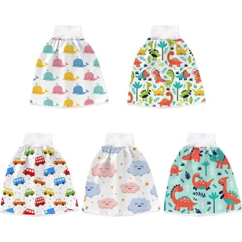 2 in 1 Comfy Infants Baby Diaper Skirt Toddler Kids Potty Training Nappy Pants Waterproof Absorbent Washable Shorts
