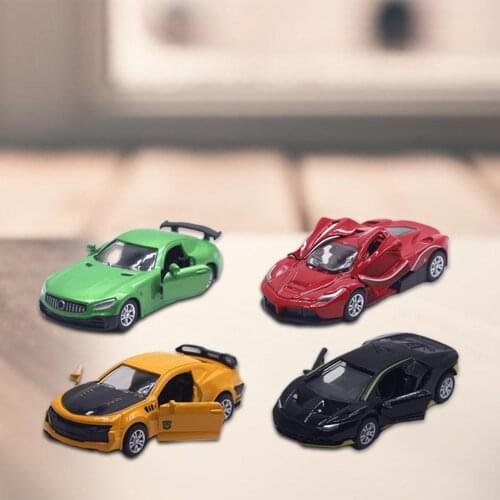4Pcs/Set 1/60 Mini Pull Back Car Off-road Vehicle Simulation Model Kids Mini Car Gift Toy Pull Back Car Toy Mobile Vehicle Model