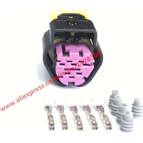 5 Sets Code A Female 5 Pin Automotive Electric Wire Connector 1928405138 For VW Audi 1 928 405 138 Inject Sensor Fits Ford