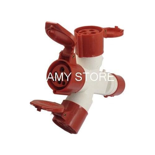 AC 380-415V 16A Splash Proof 3P+E Multiple-outlet IEC309-2 Industrial Socket
