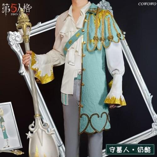 Anime! Identity V Graveyard Keeper Cheese Andrew Kress Game Suit Uniform Cosplay Costume Halloween Party Outfit For Men 2021 NEW