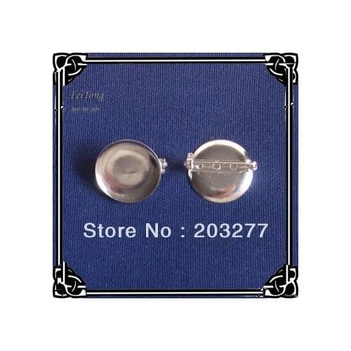 Free shipping!100pcs/lot 2.5cm metal circle brooch pins lapel pin good quality