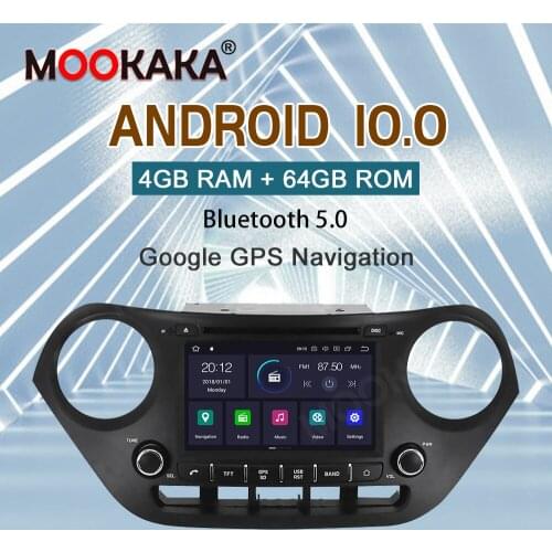 Carplay IPS Android Screen Car Player GPS Navigation For Hyundai I10 2013+ Auto Radio Stereo Multimedia Player Head Unit Freemap