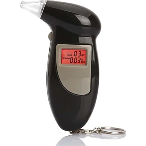 Digital Alcohol Tester Handheld Backlight Digital Alcohol Breath Tester Breathalyzer Analyzer Detector Drunk Drivers LCD Screen