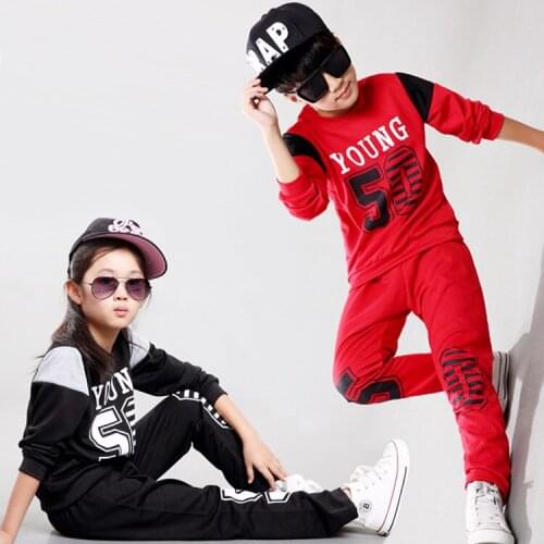 Child Suit Autumn Clothing Long Sleeve 2016 New Pattern Catamite Girl Trousers Motion Korean Directly