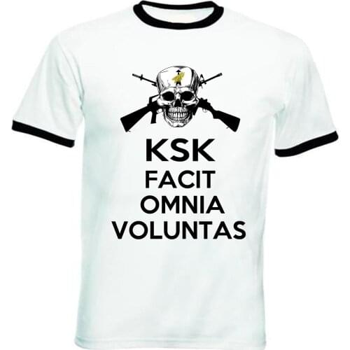 Designer Clothes O-Neck Style Hip-Hop Tops Tees Ksk German Special Forces - New Black Ringer Cotton Tshirtcheap T Shirts Online