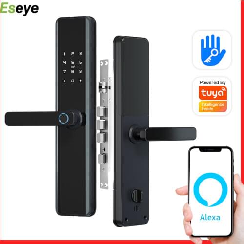 Eseye TTLock WIFI APP Remotely Door Lock Electronic Fingerprint Smart IC Card Support Temporary Password Lock
