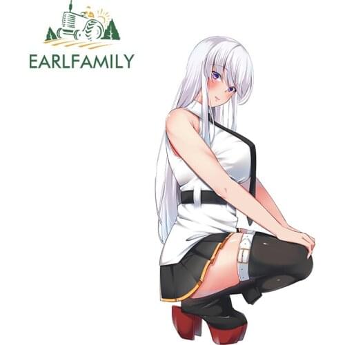 EARLFAMILY 13cm x 6.9cm for Azur Lane Decal Snowboard Waterproof Motorcycle Fine Silhouette Camper Car Stickers Vinyl Car Wrap