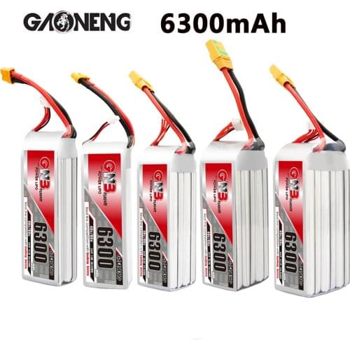 GNB GAONENG 6300mAh 40C 2S 3S 4S 5S 6S XT60 XT90-S XT90 Plug UAV Lipo Battery forRC racing car Boat Airplane Drones helicopter