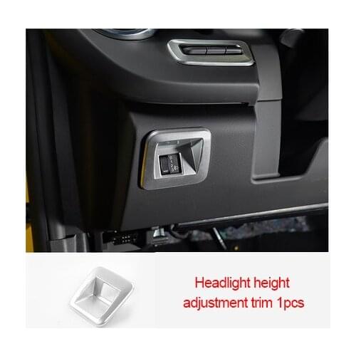 For Chevrolet Camaro Bumblebee 2017-2020 chrome Headlight height adjustment trim 1pc