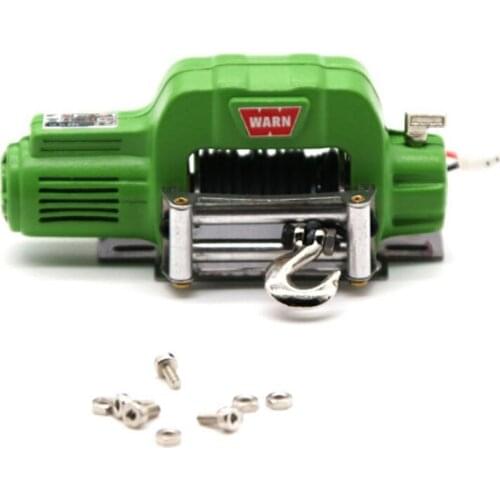 1/10 Rc Car Wireless Control Metal Electric Winch for Toy Car TRAXXAS-TRX4 TRX6 TRX-4 SCX10 II 90046 TF2 CC01 D90 Parts