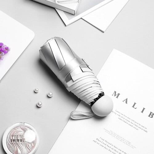 8 Ribs Pocket Mini Umbrella Anti UV Paraguas Sun Rain Windproof Light Folding Portable S for Women Men Children