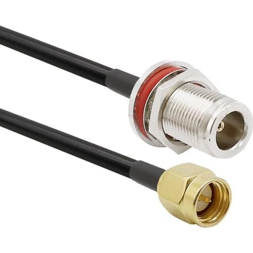 N Female to SMA Male LMR200 Cable For 4G LTE Router Gateway RTL SDR USB ADS-B Receiver Ham Radio Amateur Radio IP Camera
