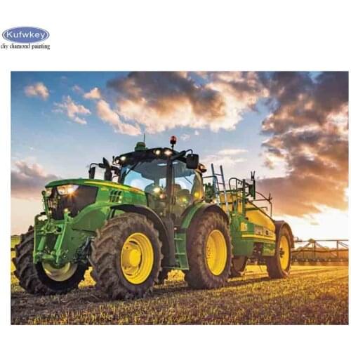 DIY 5D Diamond Painting Diamond Embroidery Tractor Farm Landscape Diamond Mosaic Full Rhinestone Icons Cross Stitch Kits Decor