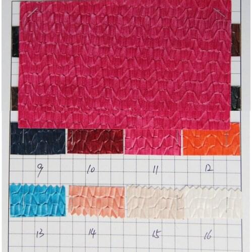 New quality braided lucky bamboo grain leather synthetic PVC leather fabric for luggage, gloves, shoes, belts, furniture