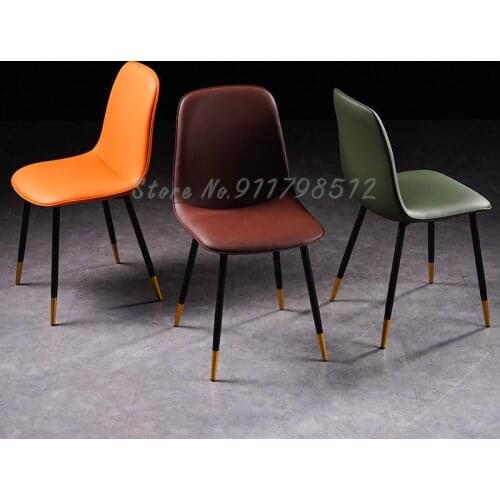 Dining Chair Home Nordic Modern Simple Chair Back Iron Luxury Negotiation Dining Table Chair Makeup Chair Stool