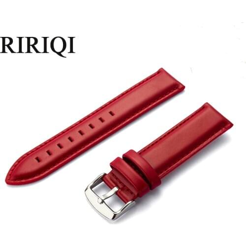Genuine Leather Watch Strap Red plain weave Watchband 12 13 14 18 19 20mm Watch Band