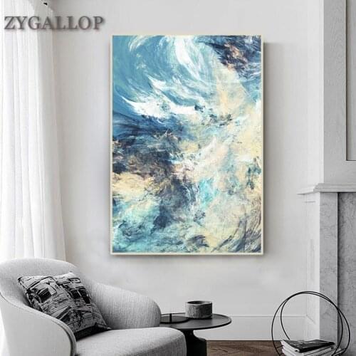 Modern Abstract Art Canvas Painting Abstract Wall Art Modular Pictures Canvas Posters Living Room Decoration Tableaux Unframed