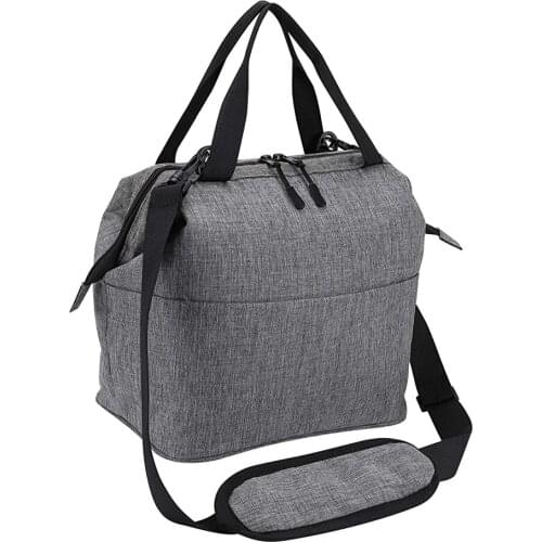 Women Lunch Bag Insulated Lunch Bag 12L Large Lunch bag Grey Thermal Lunch Tote Cooler bag for Work Picnic Beach