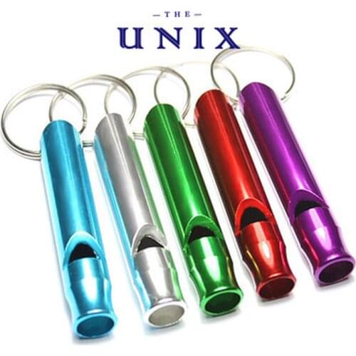 1PC Whistles Training Whistle Multifunctional Aluminum Emergency Survival Whistle Keychain for Camping Hiking Outdoor Sport
