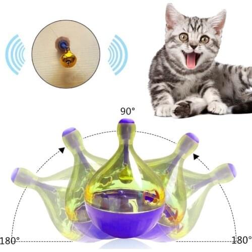 Interactive Cat Toy IQ Treat Ball Smarter Pet Toys Food Ball Food Dispenser For Cats Playing Training Balls Pet Supplies