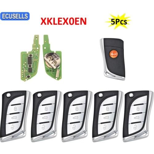5Pcs/Lot Xhorse 3 Buttons XK Series Universal Wire Remote VVDI Remote Car Key XKLEX0EN For VVDI2 / VVDI Mini / Key Tool Max