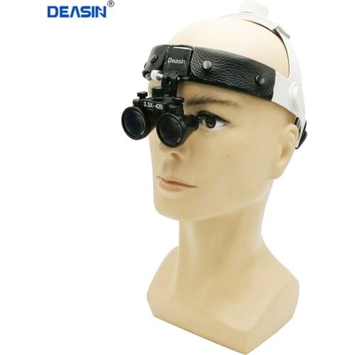3.5X High Quality Headlight Medica Loupe Magnifier Adjustable Dental Headlamp