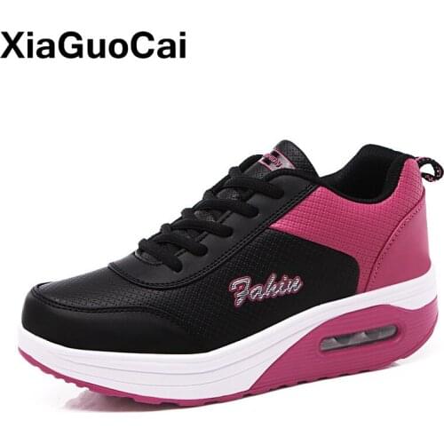 Women Platform Casual Shoes New Spring Autumn Woman Sneakers Height Increasing Wedges Shoes Breathable Female Flats High Quality