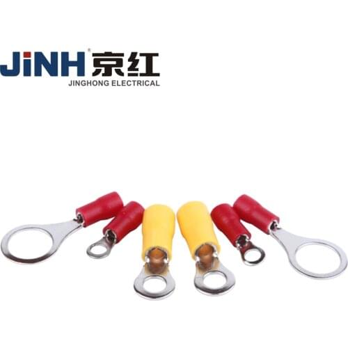 100Pcs 0.5-1.5MM2 RV1.25-4 Copper Electrical Connector For Insulated Terminal