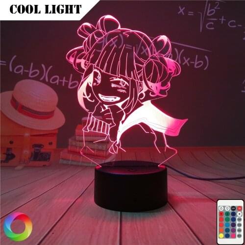 3d Lamp Anime My Hero Academia Dabi Led Bedroom Decor Cool Manga Gift for Him Rgb Colorful Night Light Holiday