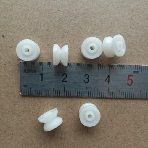 6PCS Thick-edged motor wheel 9mm*6.5mm*2mm for cassette deck audio pressure player belt pressure pulley